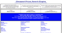 Desktop Screenshot of cheapestpricessearchengine.com