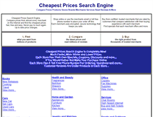 Tablet Screenshot of cheapestpricessearchengine.com